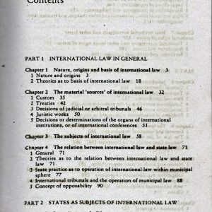 Introduction to International Law By J G Strake 10th Edition