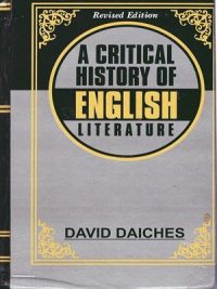 A Critical History of English Literature Volume I to IV By David Daiches