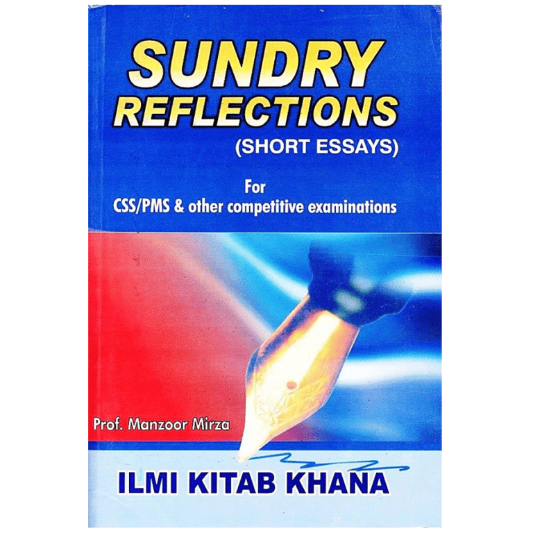 reflective essays by manzoor mirza pdf