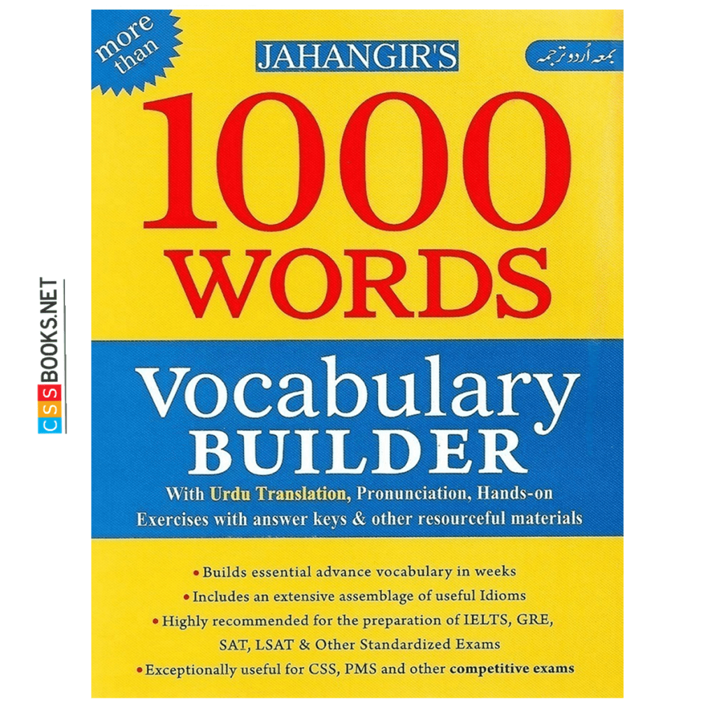 1000 Words Vocabulary Builder JWT - CSS Books Point