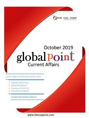 Monthly Global Point Current Affairs October 2019