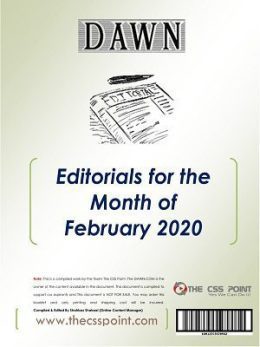 Monthly DAWN Editorials February 2020