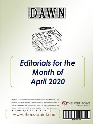 Monthly DAWN Editorials April 2020