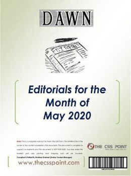 Monthly DAWN Editorials May 2020