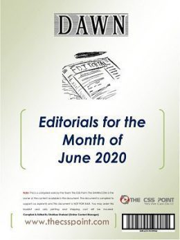 Monthly DAWN Editorials June 2020