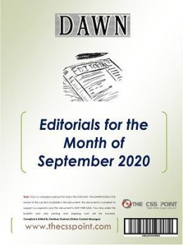 Monthly DAWN Editorials September 2020