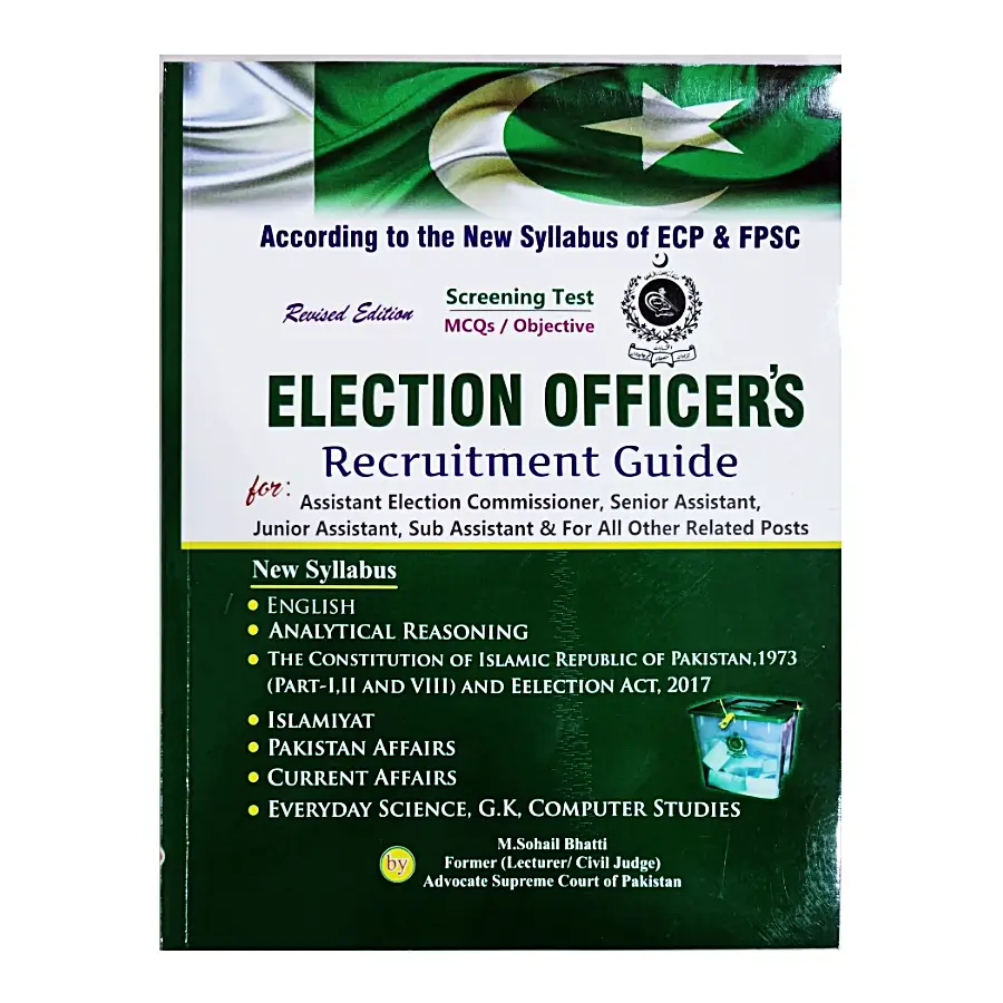 Election Officers Recruitment Guide By M Sohail Bhatti