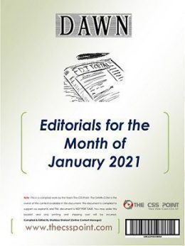 Monthly DAWN Editorials January 2021