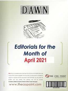 Monthly DAWN Editorials April 2021