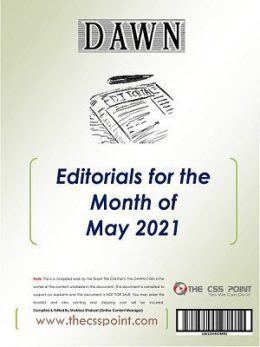 Monthly DAWN Editorials May 2021